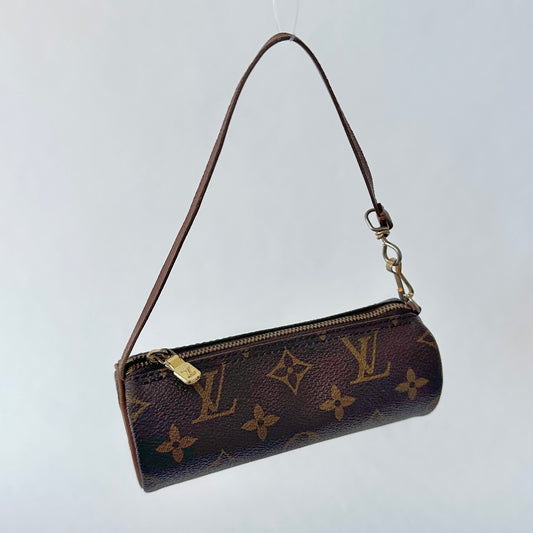 Louis Vuitton Brown Classic Monogram Mini Papillon Pochette