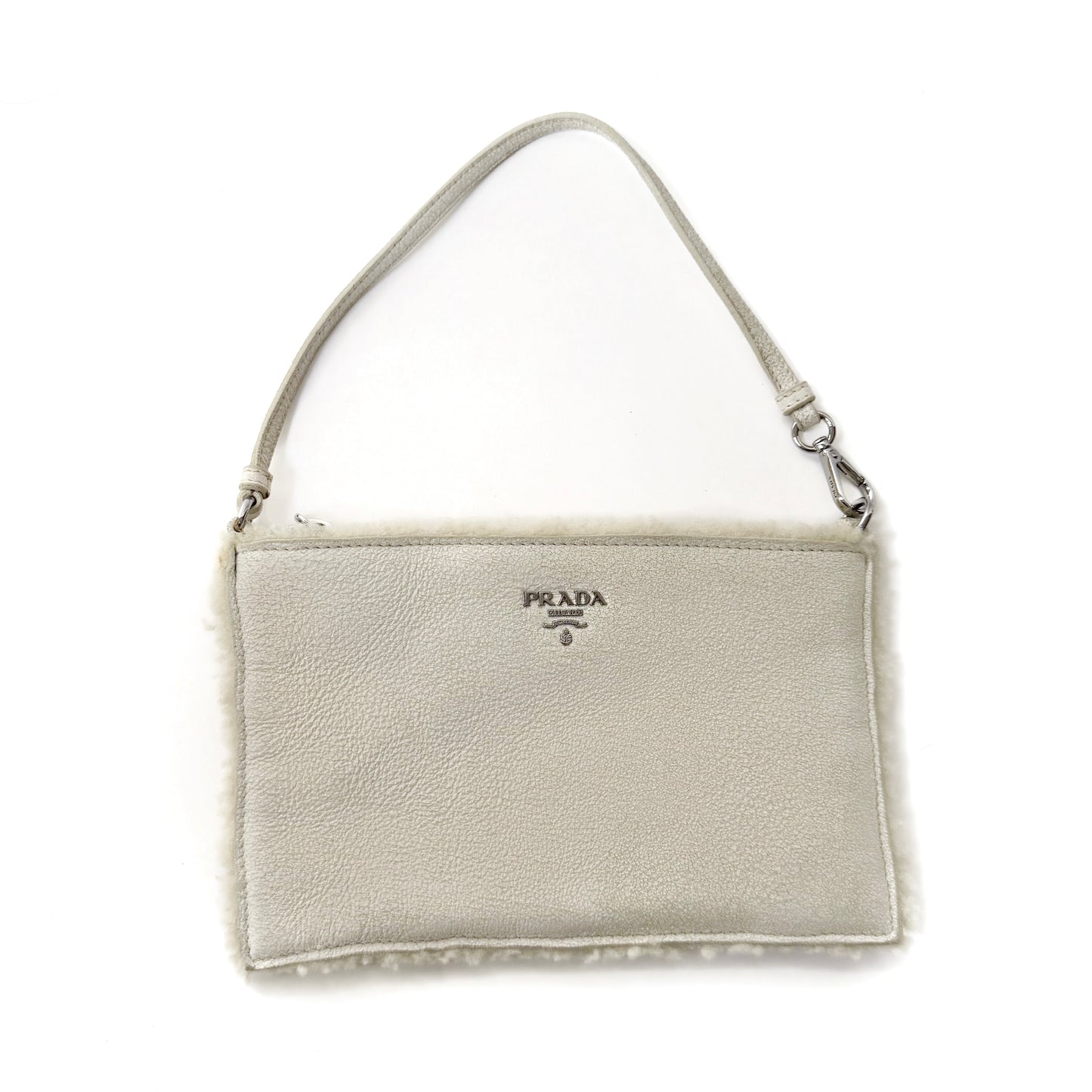 Prada Shearling Mini Pochette