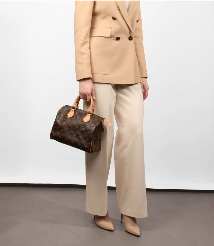 Louis Vuitton Brown Monogram Canvas Speedy 25