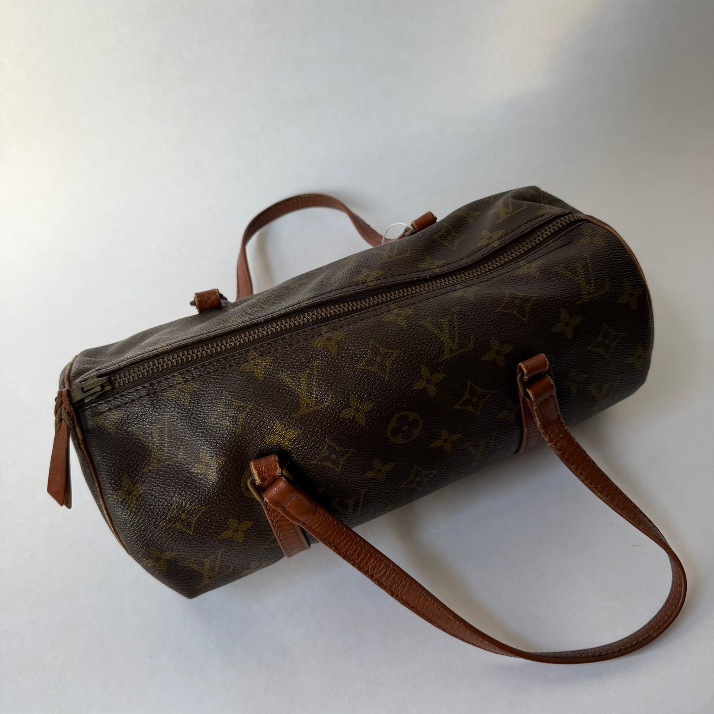 Louis Vuitton Brown Monogram Papillon 30 Barrel Bag