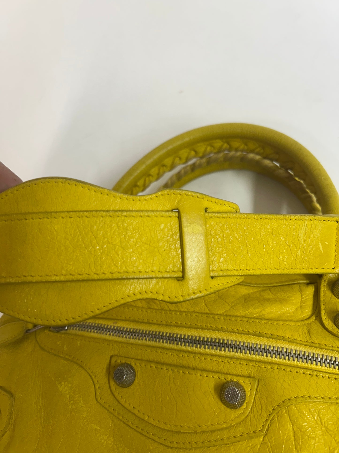 Balenciaga Yellow First City Bag