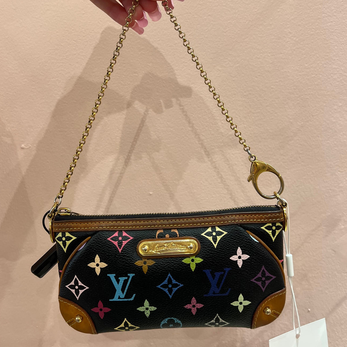 Louis Vuitton x Murakami Black Multicolored Mira MM Pochette
