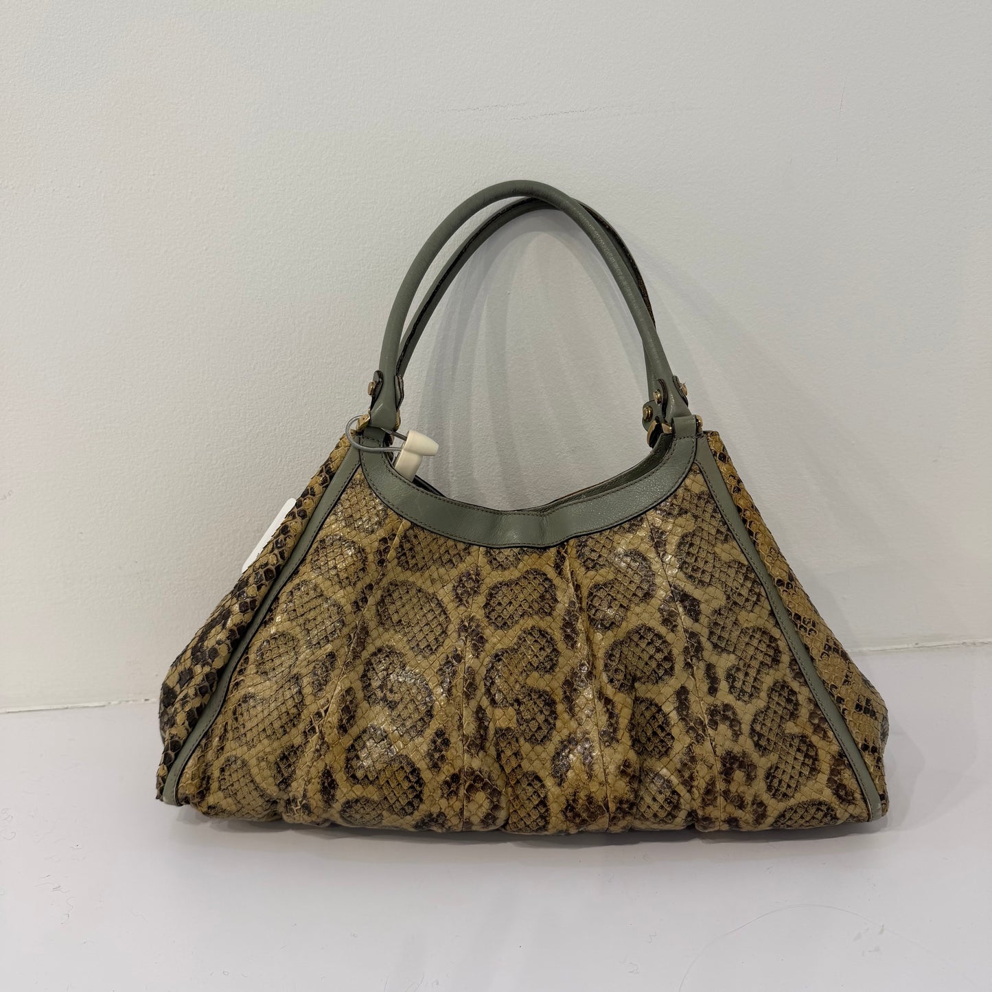Gucci Python Leather Abbey D-Ring Hobo Bag
