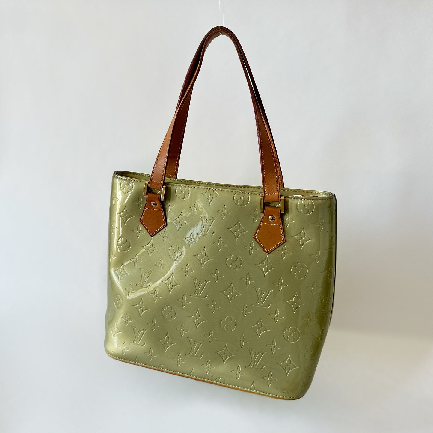 Louis Vuitton Green Vernis Houston Shoulder Bag