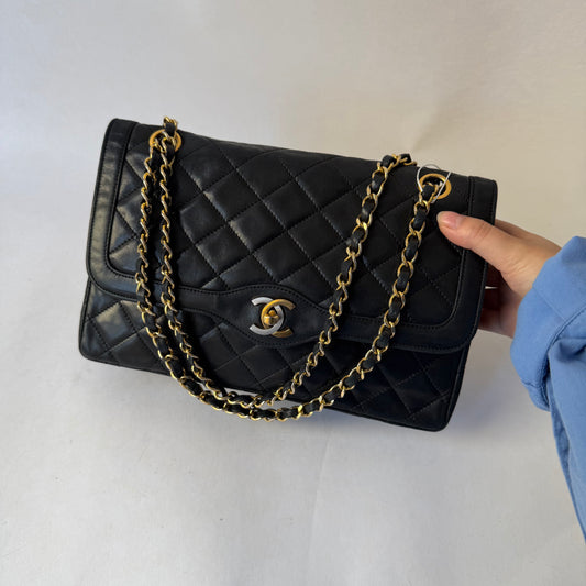 Chanel 1969 Paris Exclusive Two Tone Classic Double Flap