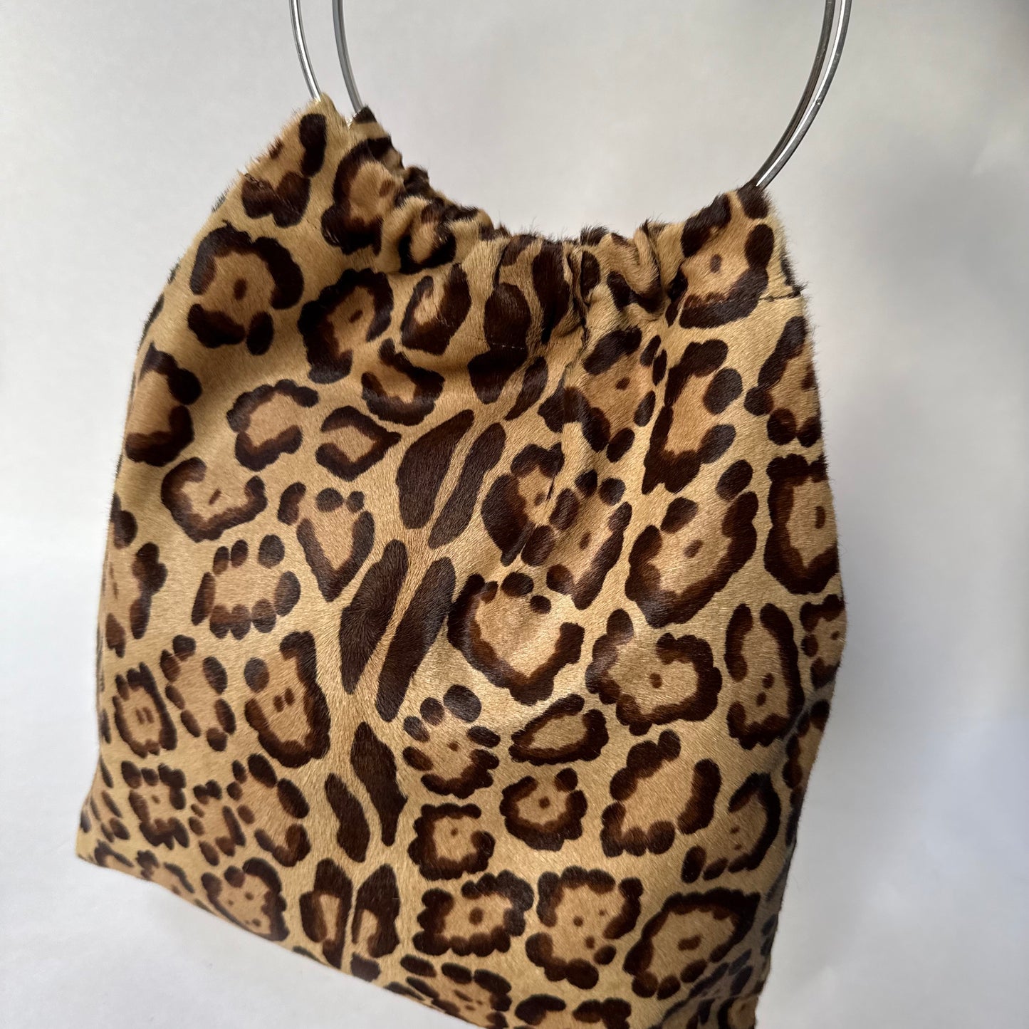 Fendi Brown Multicolored Ponyhair Tote Bag