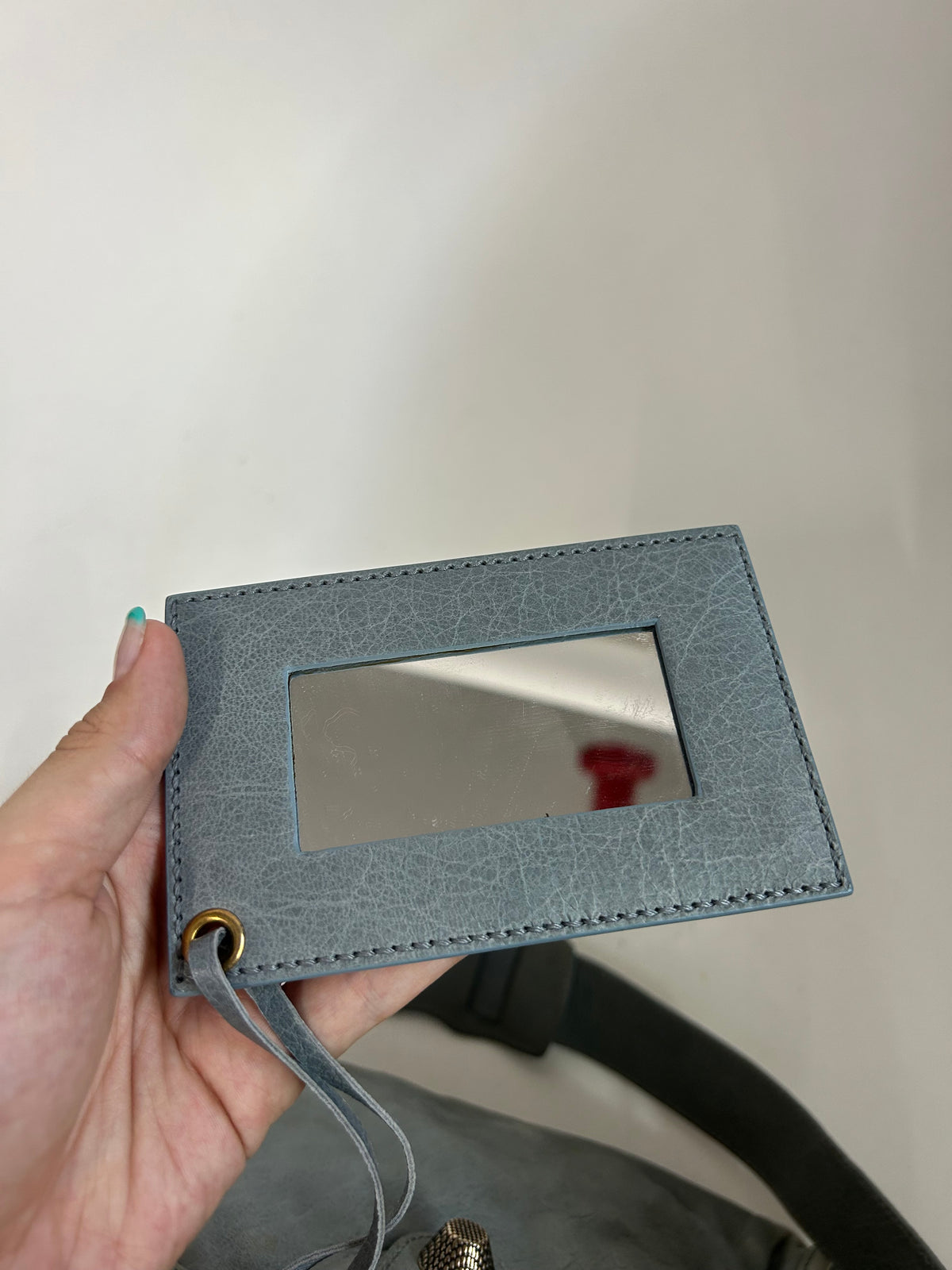 Balenciaga Light Blue Leather "Part-Time" w/ Giant GHW