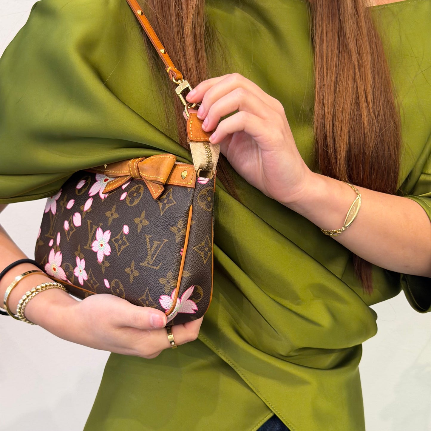 Louis Vuitton x Murakami Cherry Blossom Brown Pochette