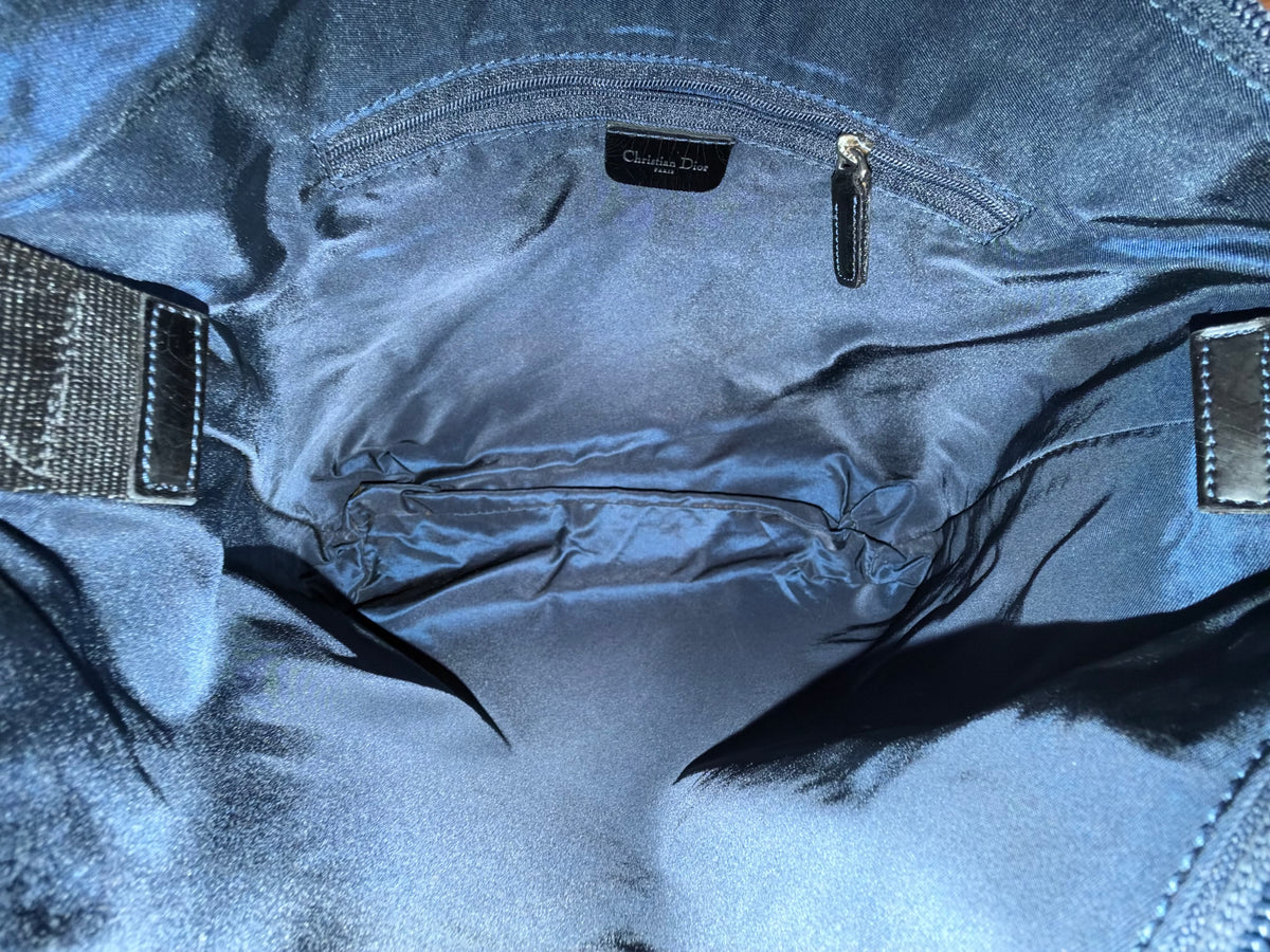 Christian Dior Galliano Era Denim Printed Crossbody Bag
