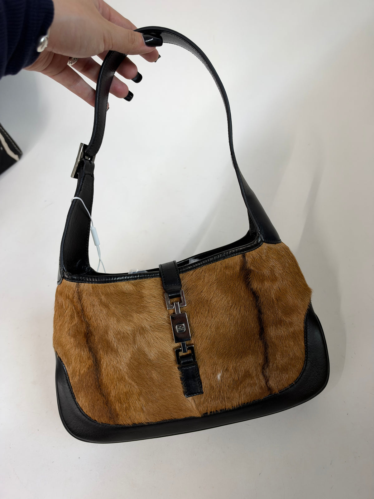 RARE Gucci Goat Fur Small Jackie Shoulder Bag