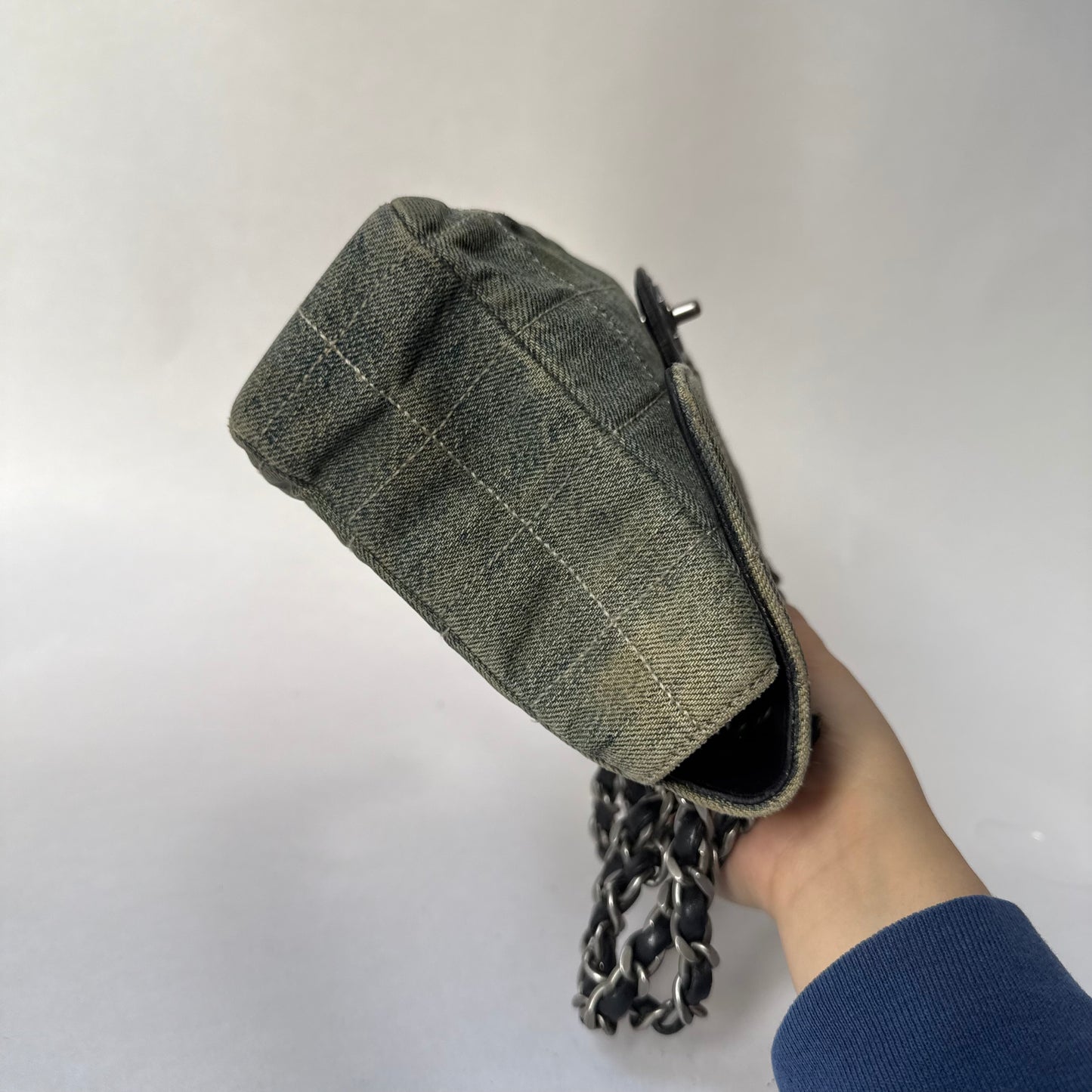 Chanel Denim Chocolate Bar Medium Flap