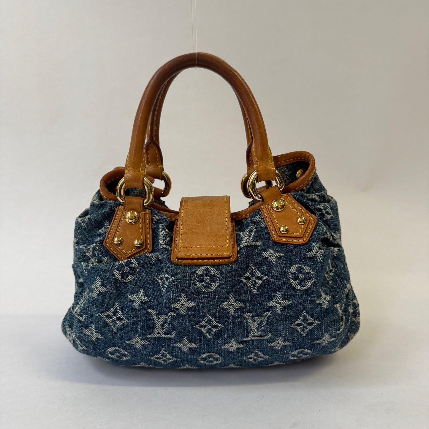 Louis Vuitton Denim Monogram Mini Pleaty Shoulder Bag