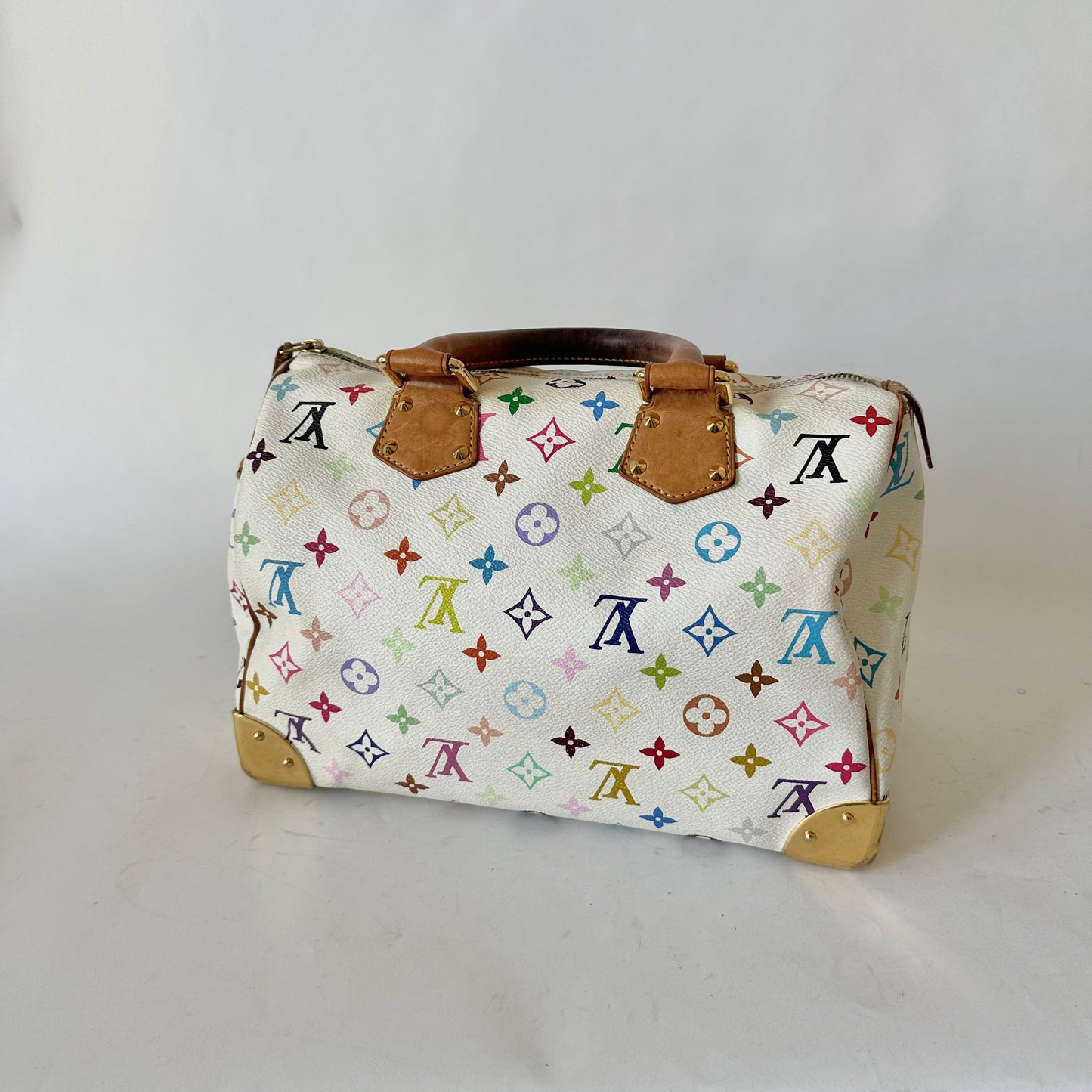 Louis Vuitton Murakami White Multicolor Speedy 30