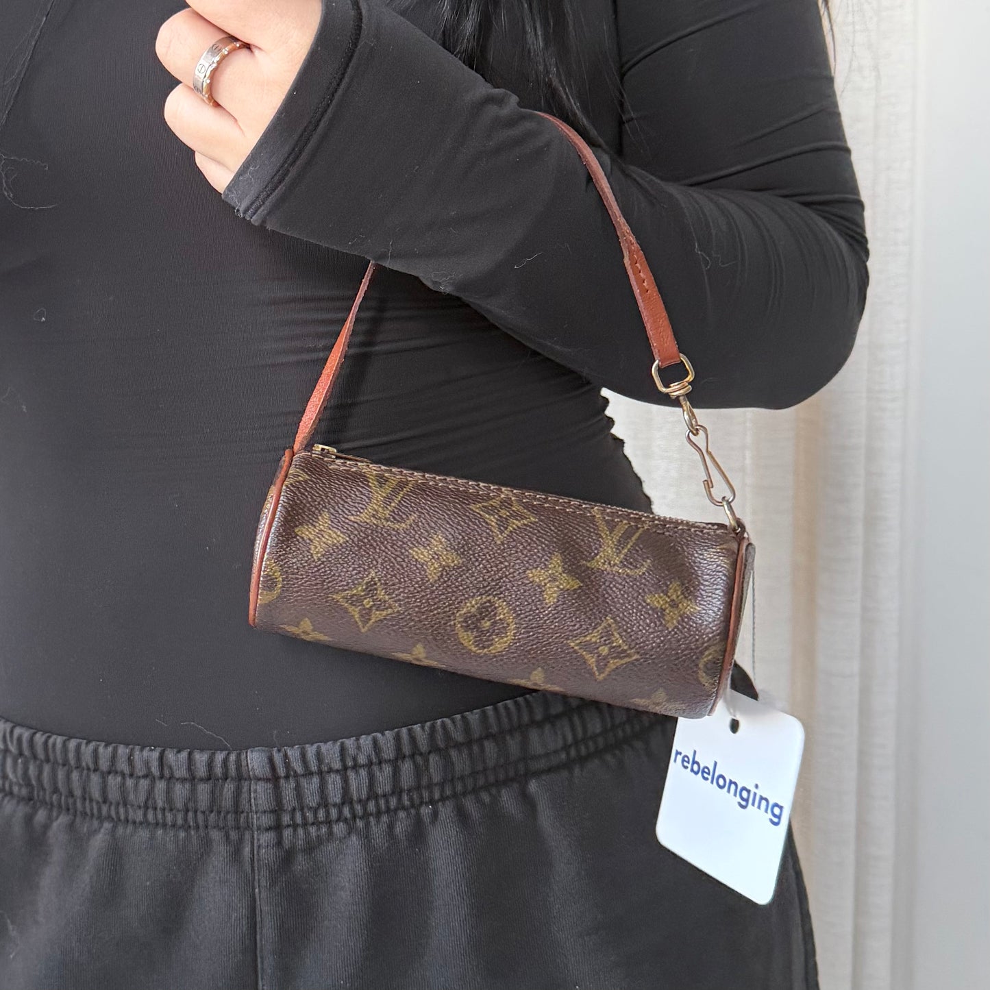 Louis Vuitton Brown Monogram Mini Papillon Pochette