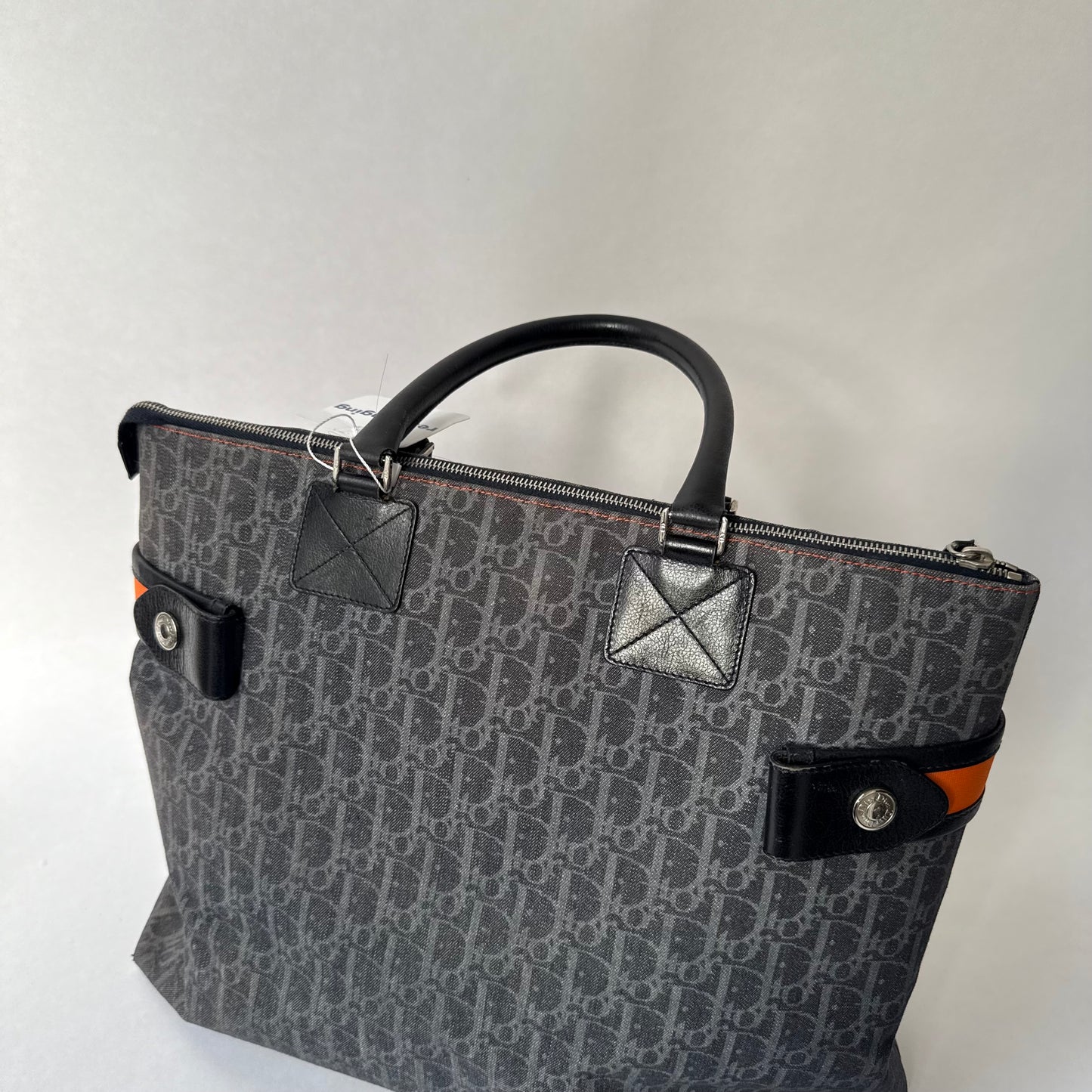 Christian Dior Large Navy Trotter Flight Travel Tote Bag