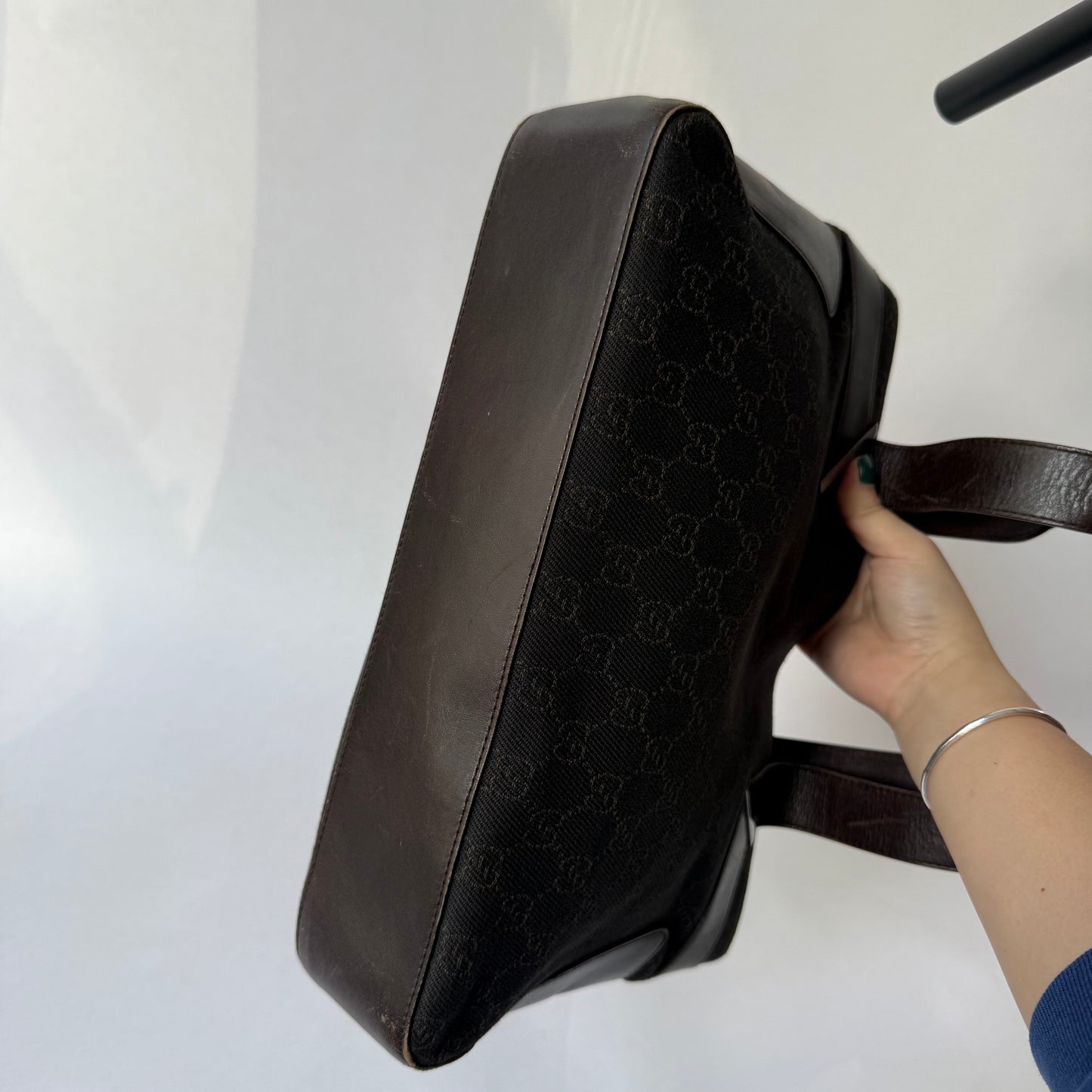 Gucci Brown GG Monogram Canvas Shoulder Bag