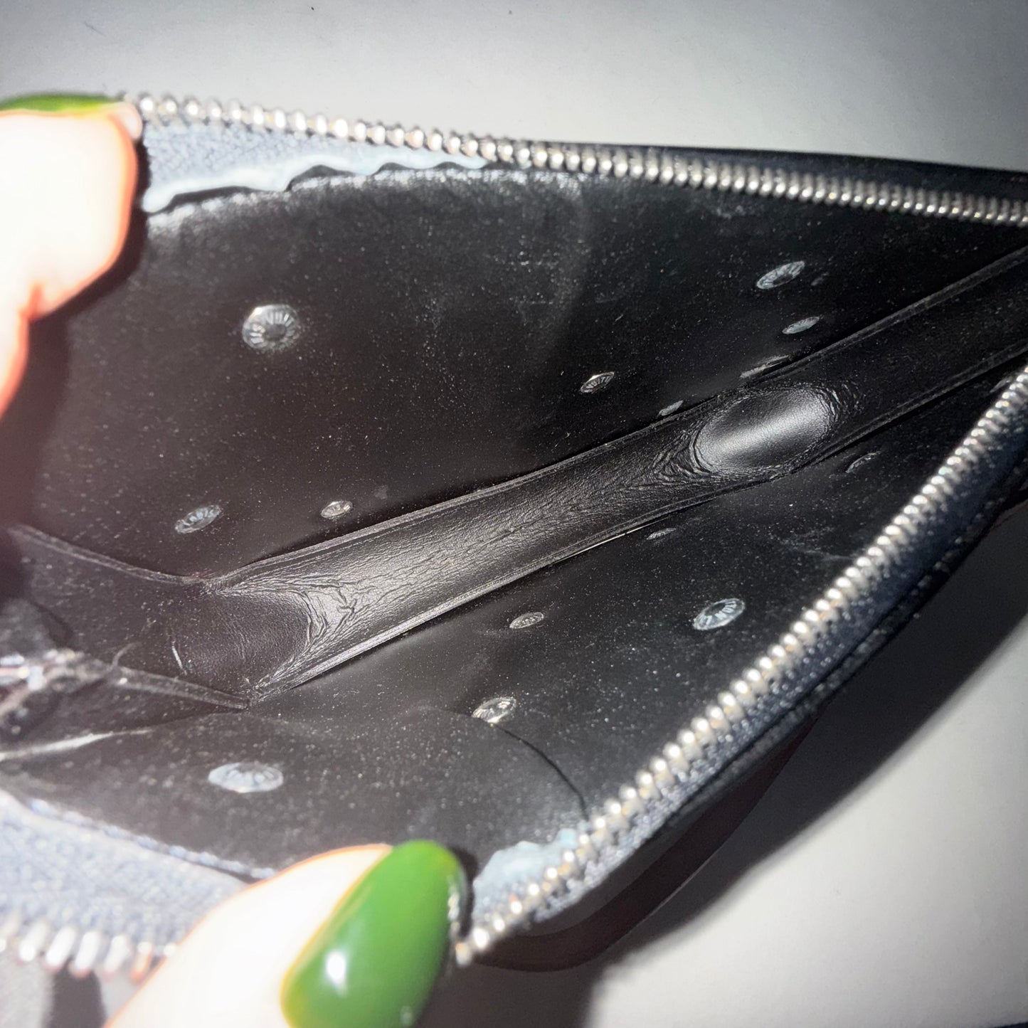 Louis Vuitton Black Vernis Lexington Fleurs Pochette