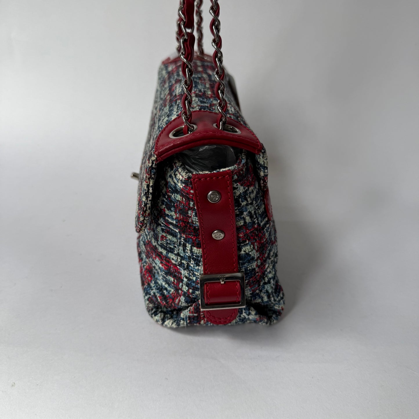 Chanel Multicolored Tweed Flap Shoulder Bag