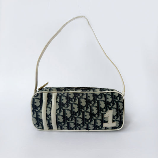Christian Dior Blue Trotter #1 Pochette Shoulder Bag