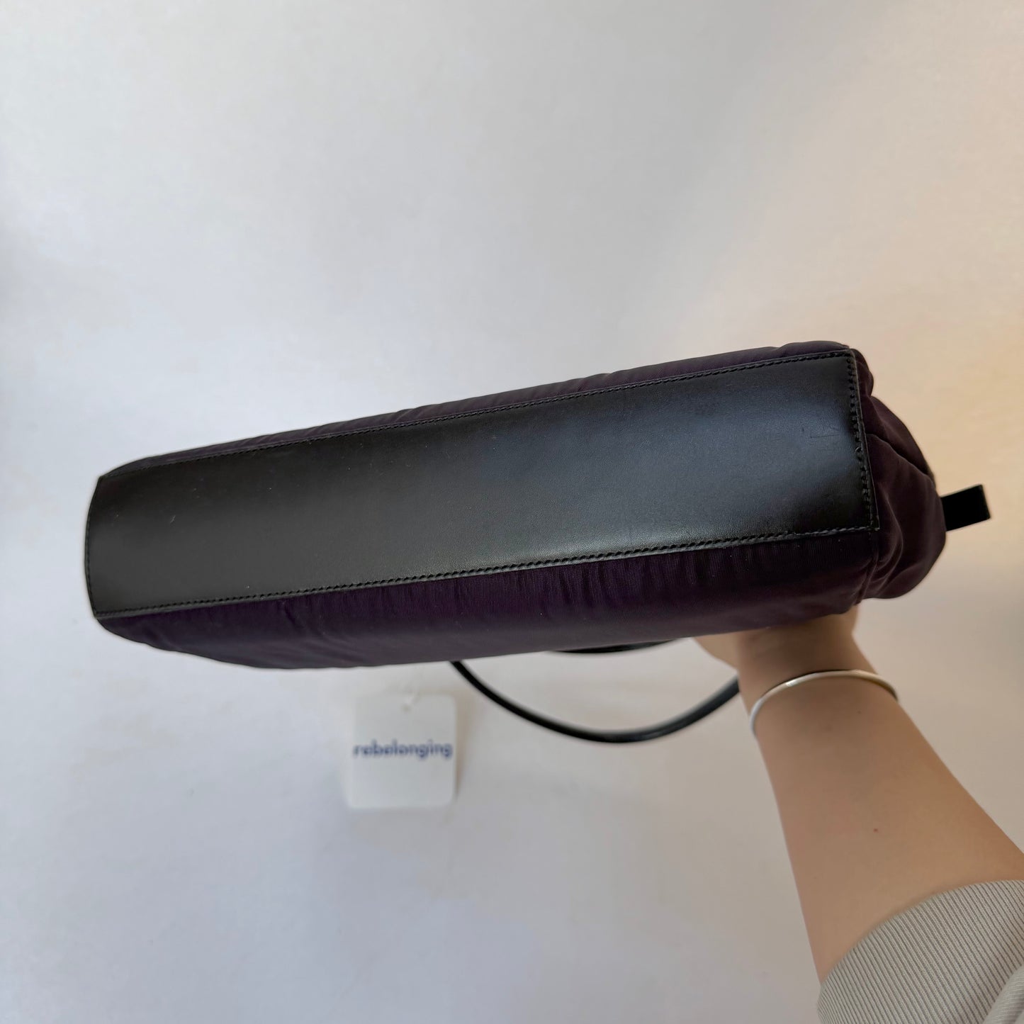 Prada Purple Nylon Shoulder Bag