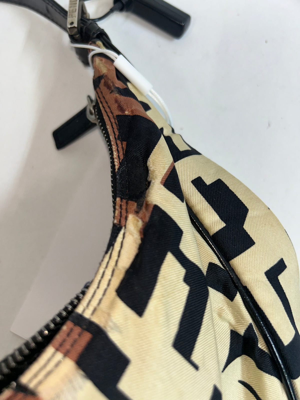 Fendi Scrabble Nylon Croissant Shoulder bag