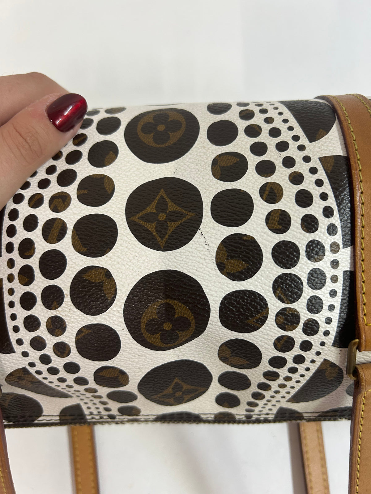 Louis Vuitton x Yayoi Kusama White Dot Papillon Shoulder Bag