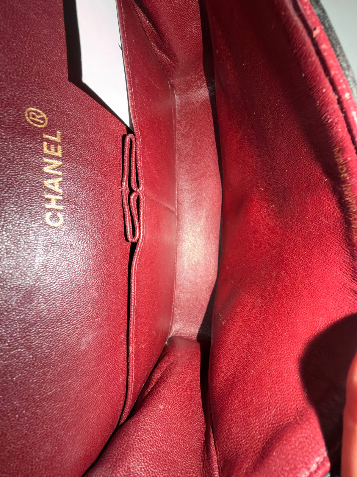 Chanel Dark Brown Lambskin Leather Quilted Matelasse Double Flap