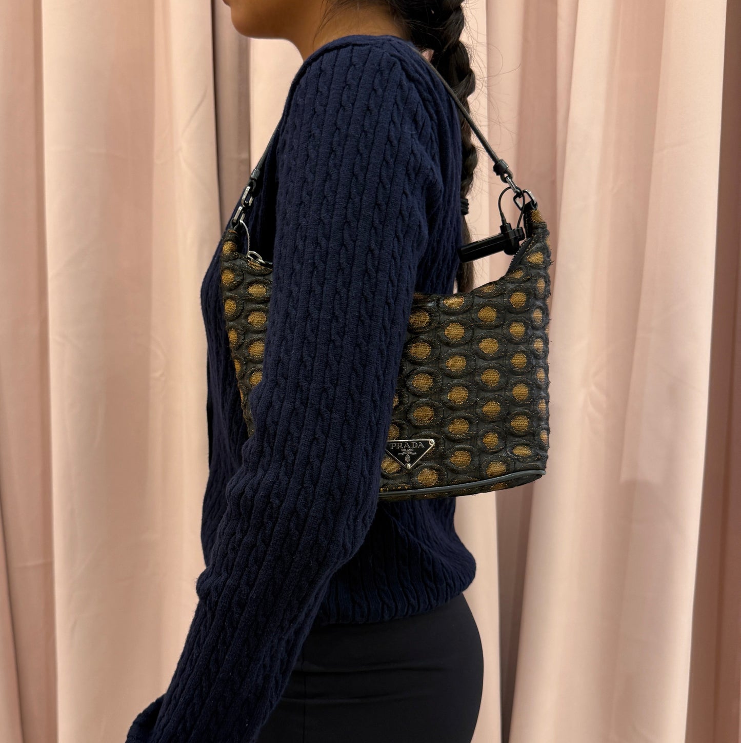 Prada Textured Shoulder Bag