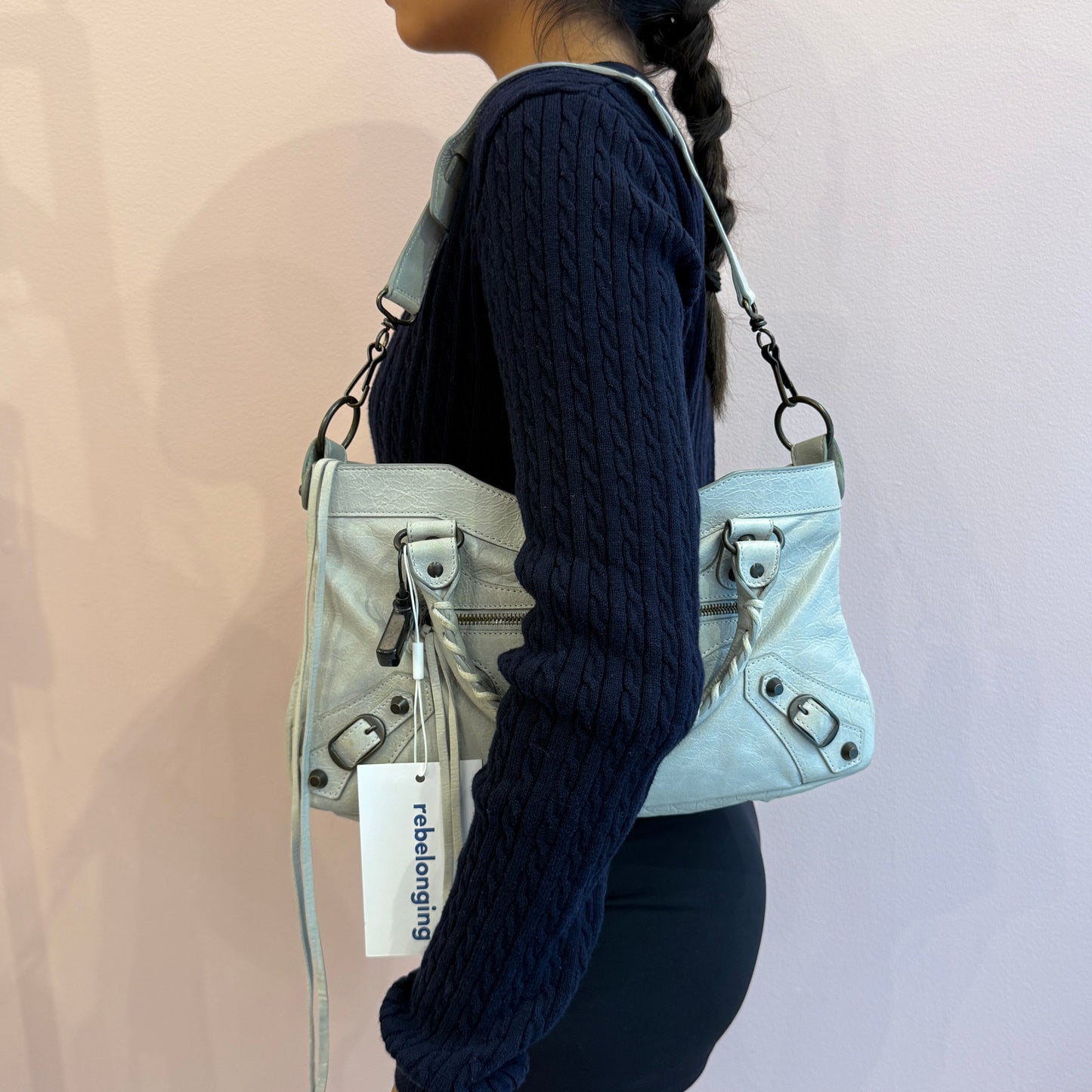 Balenciaga Light Gray First City Bag