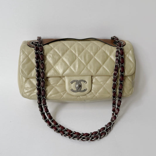 Chanel Iridescent Cream ‘In The Mix’ Matelasse 2-Way Flap