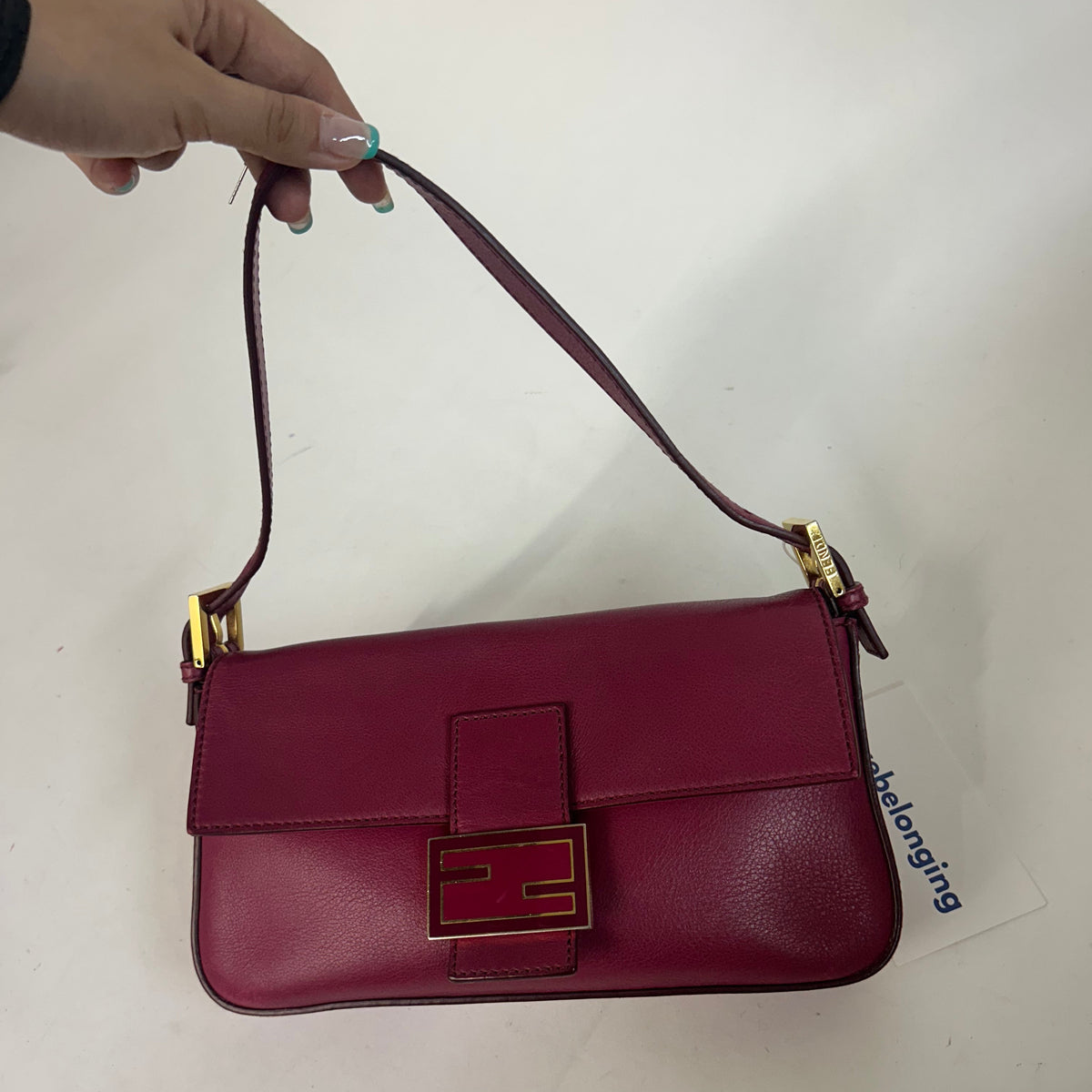 Fendi Dark Red Baguette