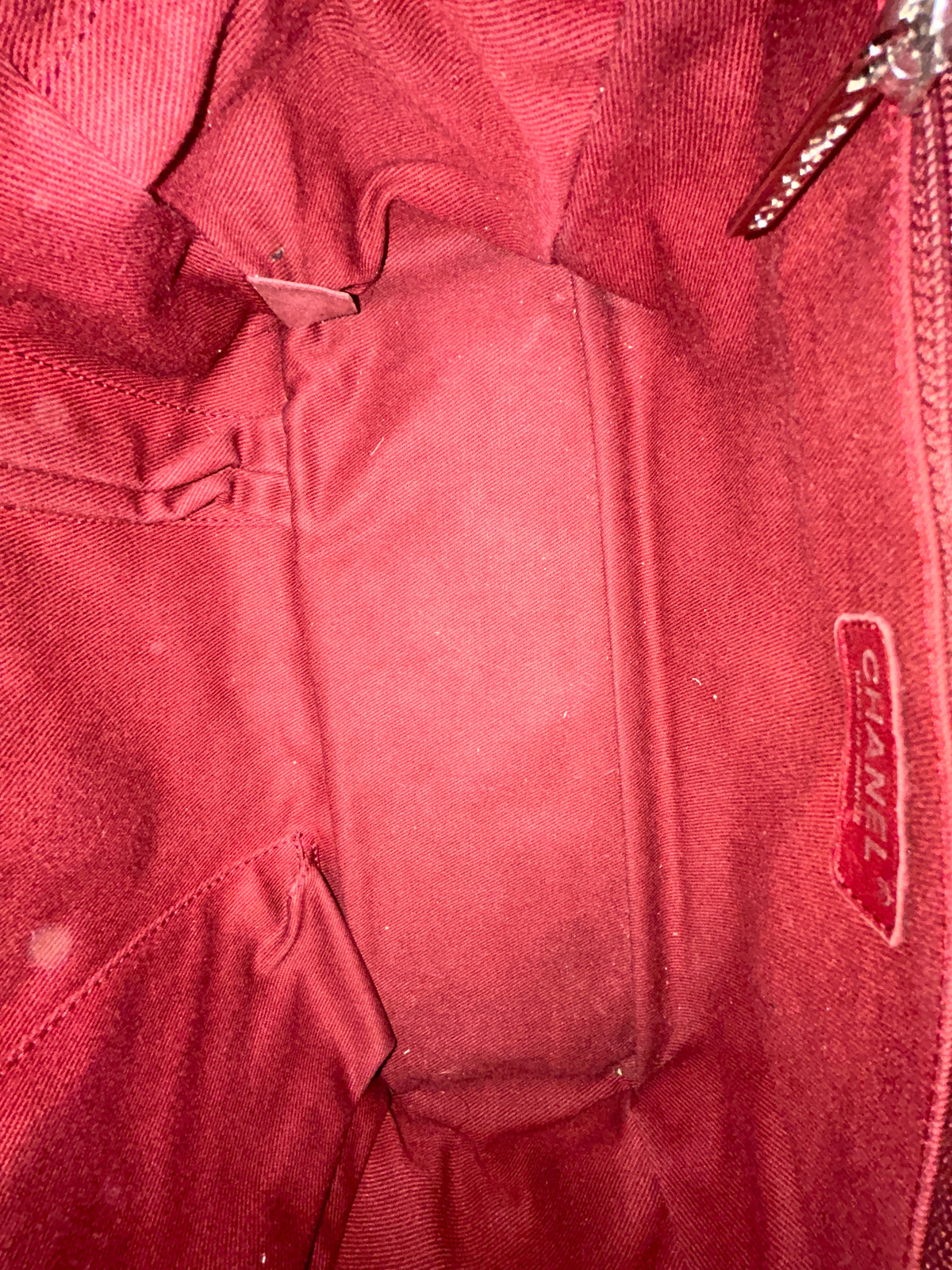 Chanel Gold Cambon Cotton Club Boston Bag