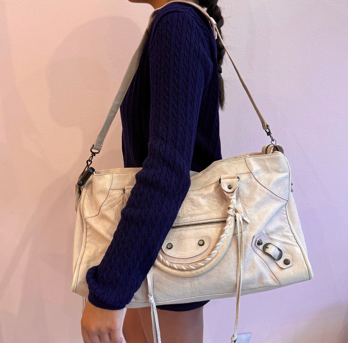 Balenciaga Beige Part Time City Bag