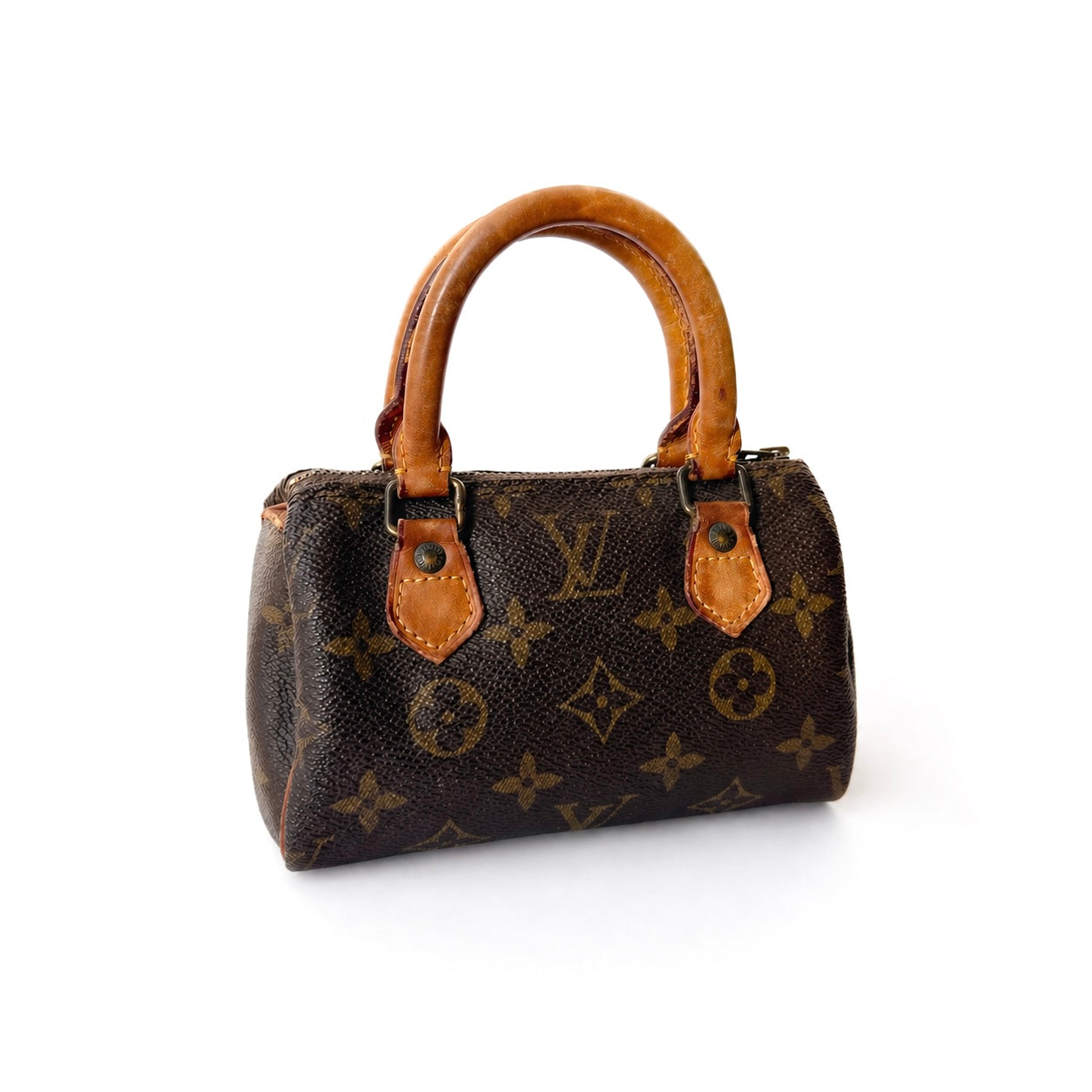 Louis Vuitton Classic Brown Monogram Nano Mini Speedy