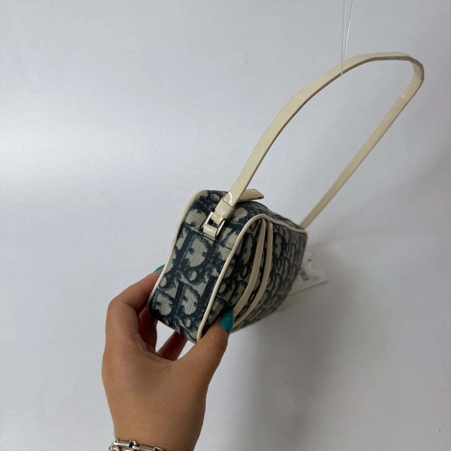 Christian Dior Blue Trotter #1 Pochette Shoulder Bag