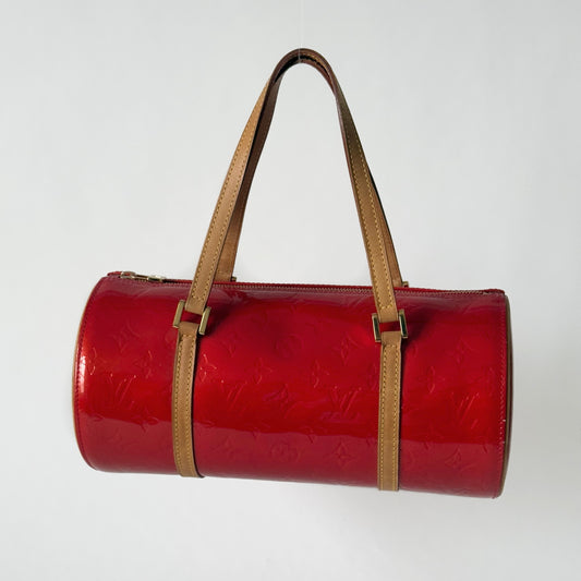 Louis Vuitton Red Vernis Monogram Bedford Bag