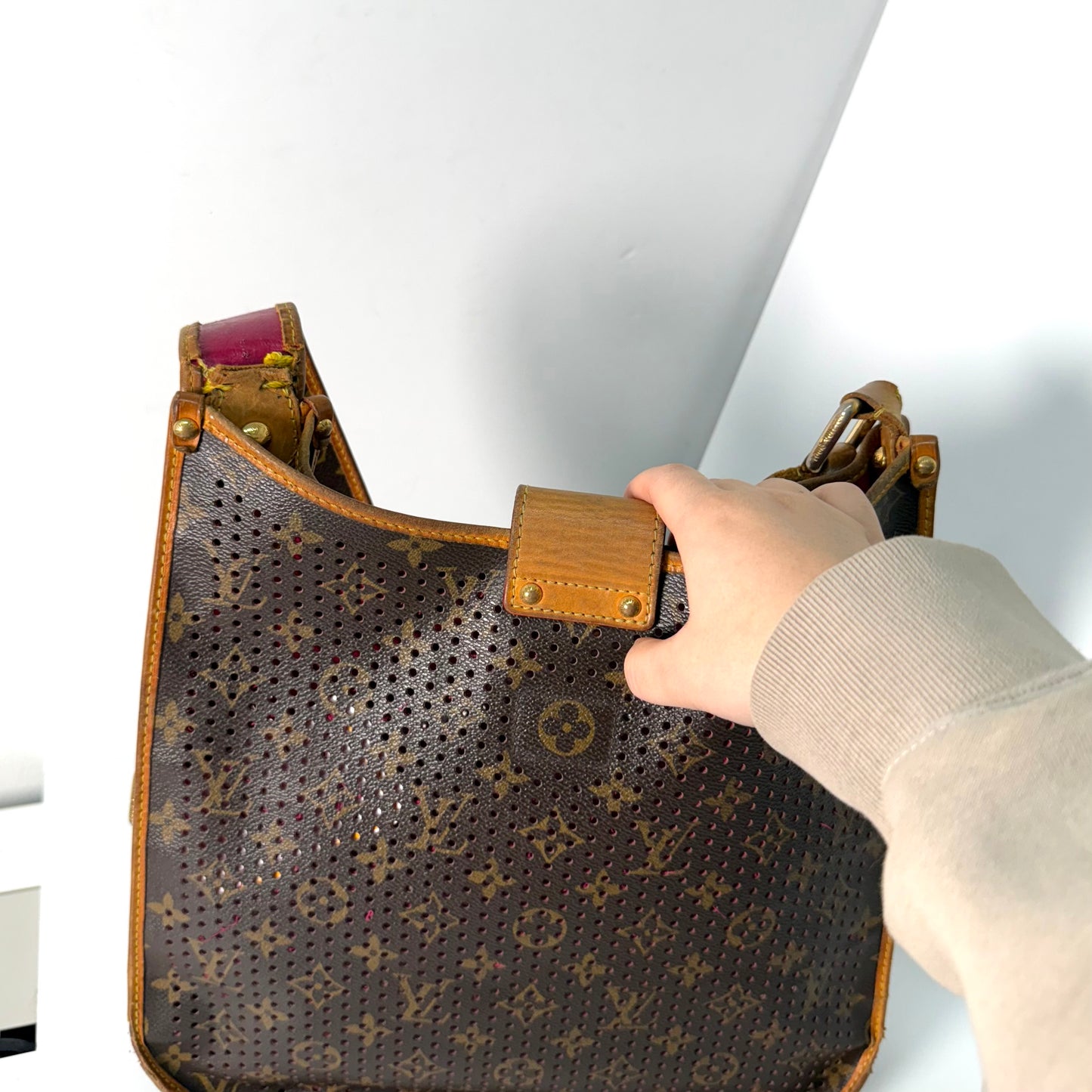 Louis Vuitton Ltd Edition Perforated Musette Crossbody Bag