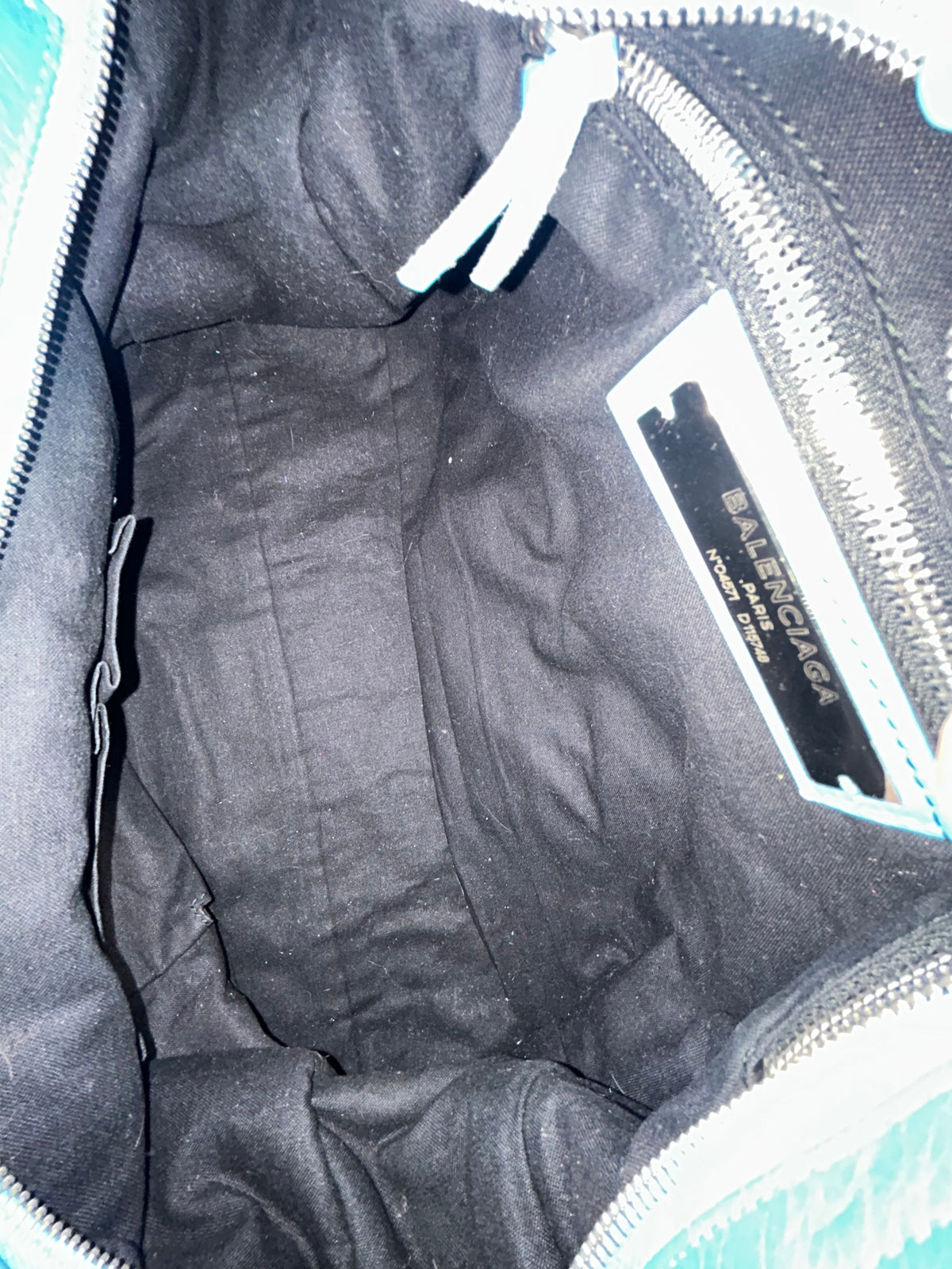 Balenciaga Sky Blue City Bag w/ Silver Hardware