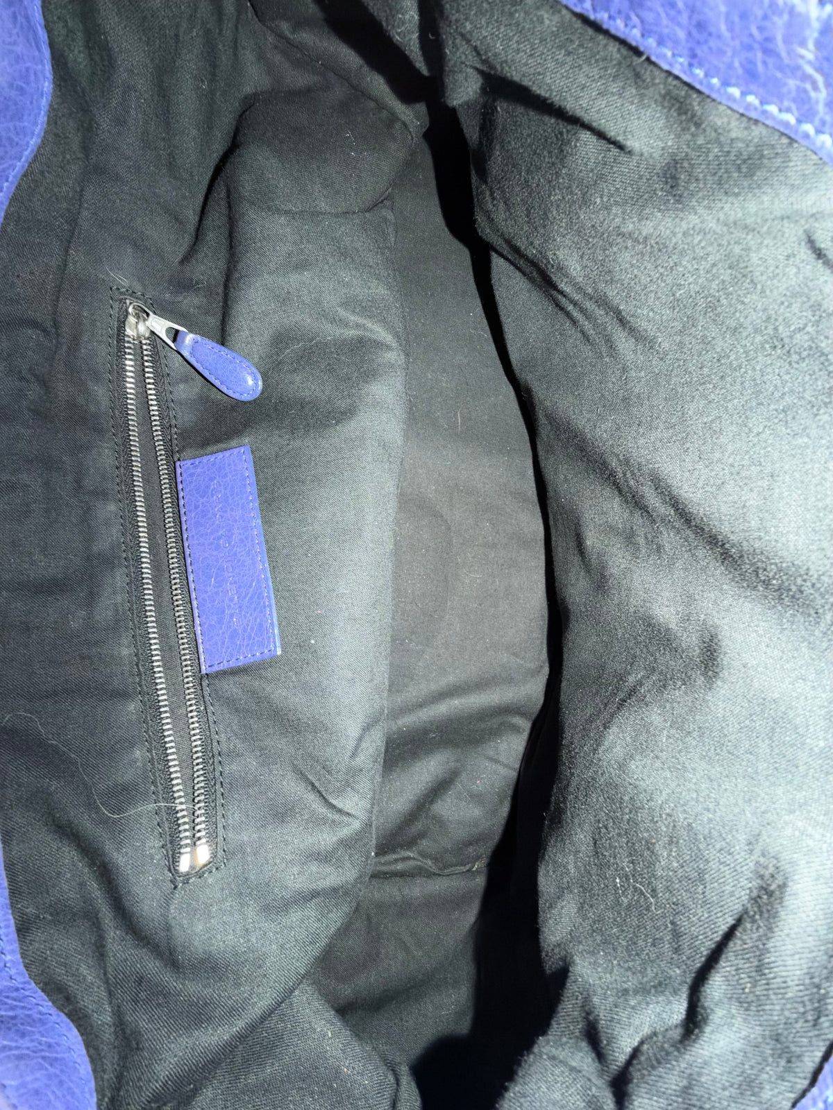 Balenciaga Purple Work City Bag w/ Silver Giant Hardware