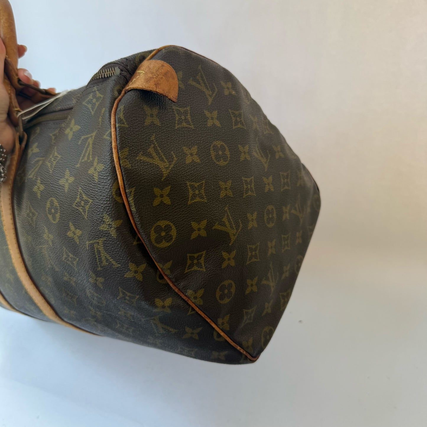 Louis Vuitton Brown Monogram Keepall 45 Duffle Bag
