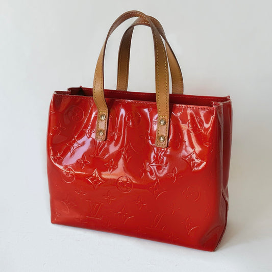 Louis Vuitton Red Vernis Reade PM Mini Handbag