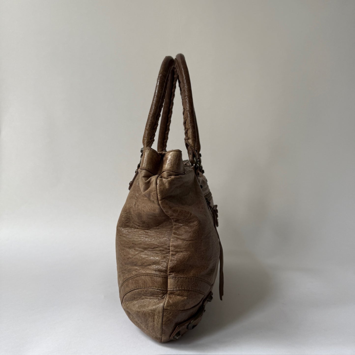 Balenciaga Brown City Shoulder Bag