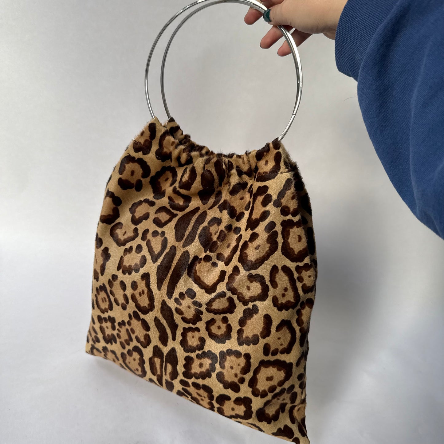 Fendi Brown Multicolored Ponyhair Tote Bag