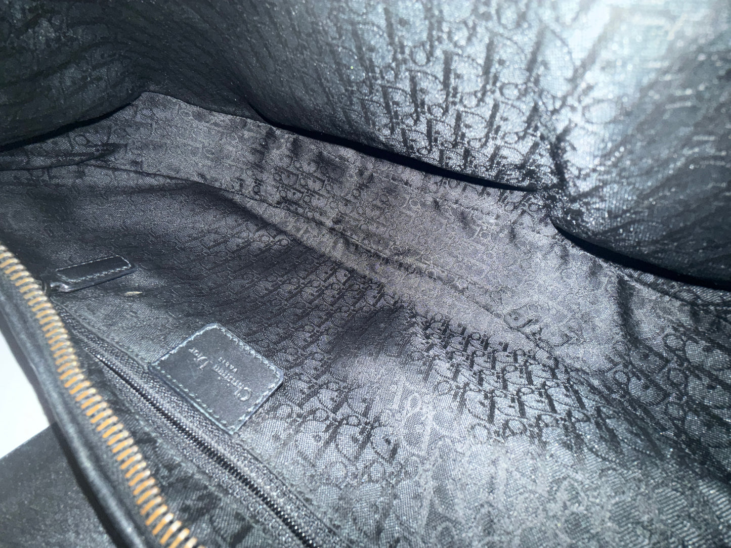 Christian Dior Black Leather Street Chic Croissant Shoulder Bag