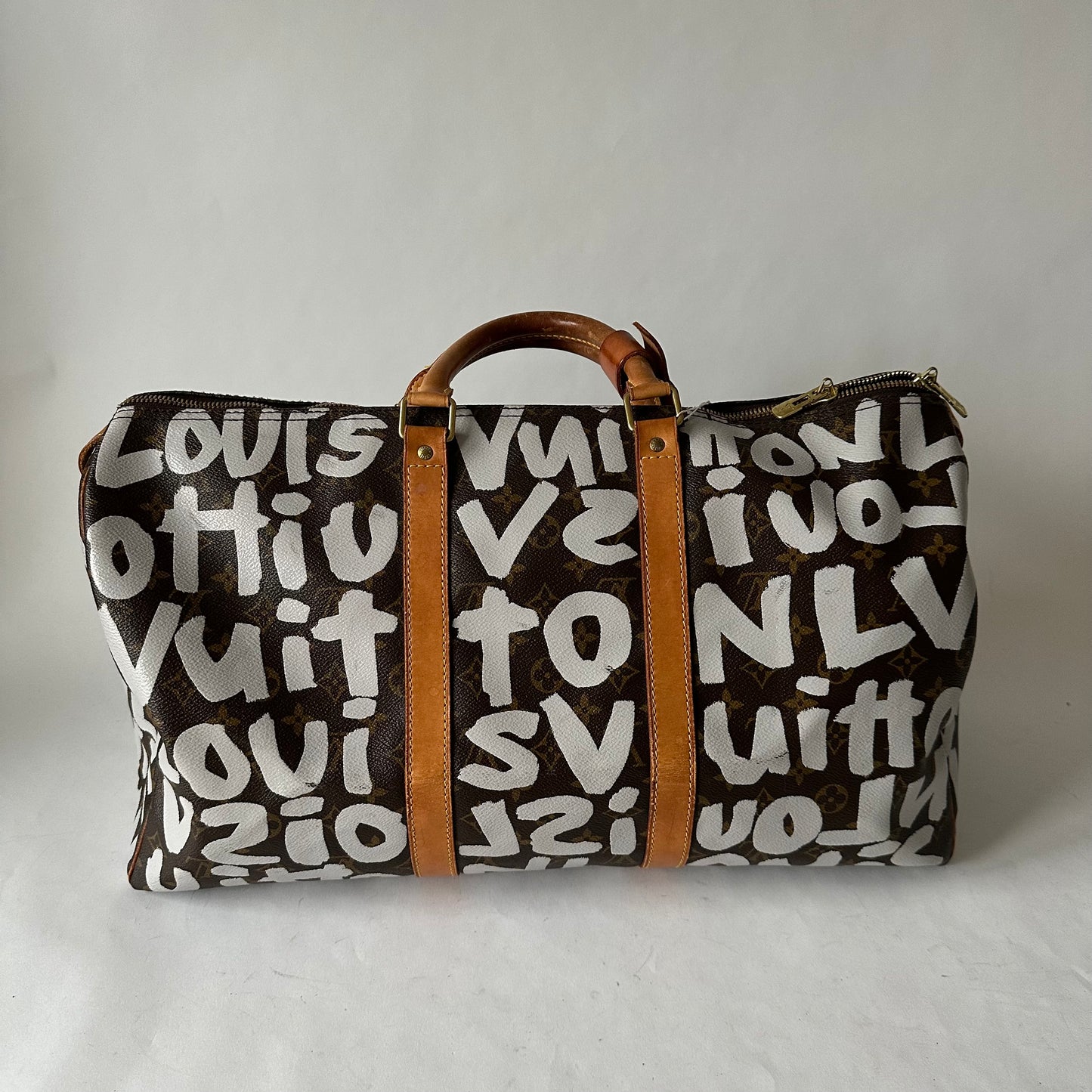 Louis Vuitton x Stephen Sprouse White Graffiti Collection Keepall 50