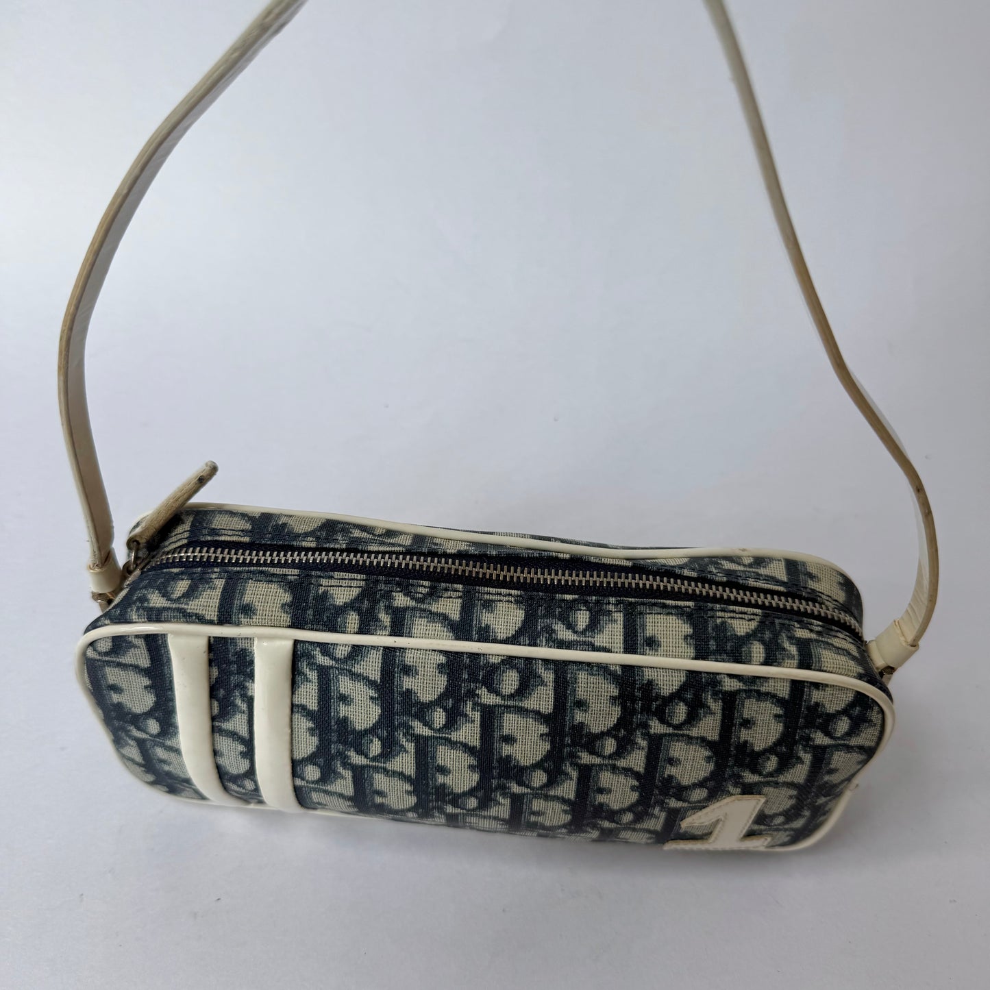 Christian Dior Blue Trotter #1 Pochette Shoulder Bag