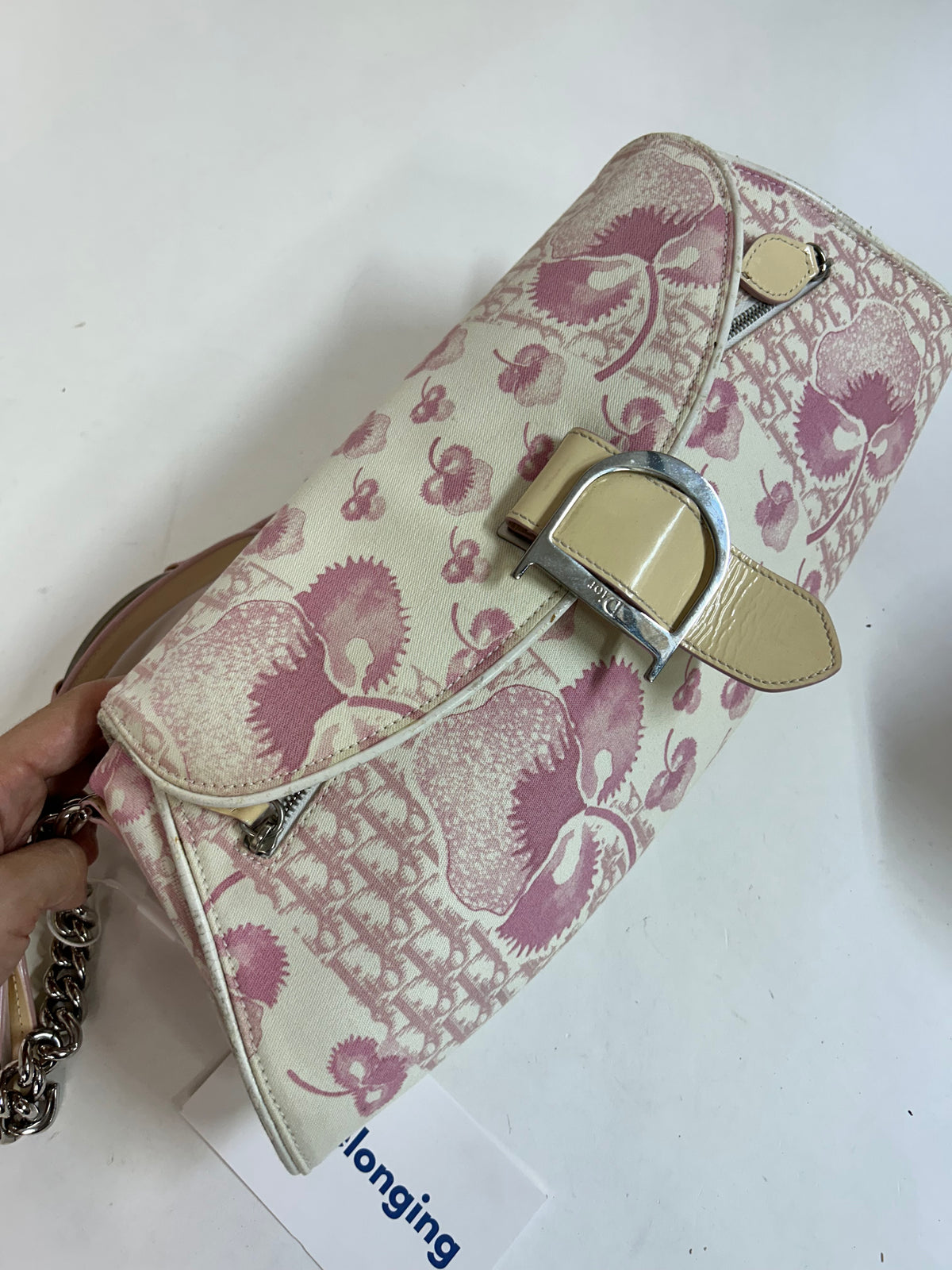 Christian Dior Pink & White Cherry Blossom Shoulder Bag