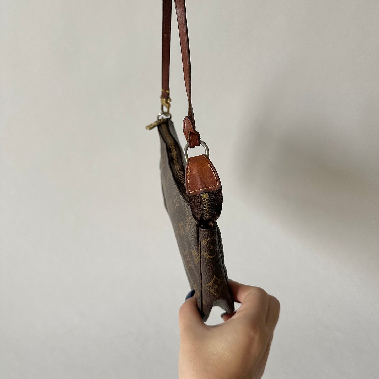 Louis Vuitton Brown Monogram Classic Pochette Accessories Bag