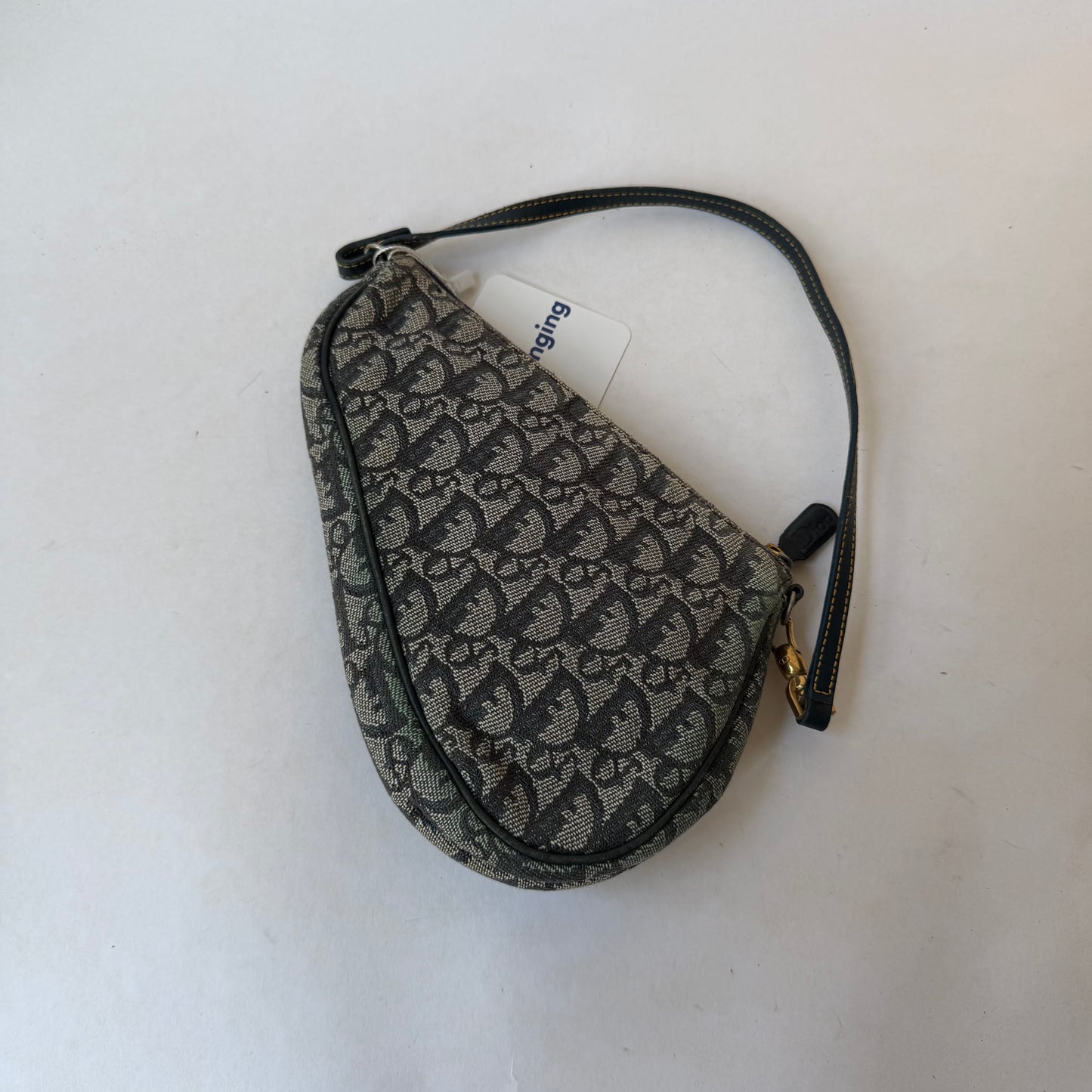 Christian Dior Navy Trotter Mini Saddle Bag