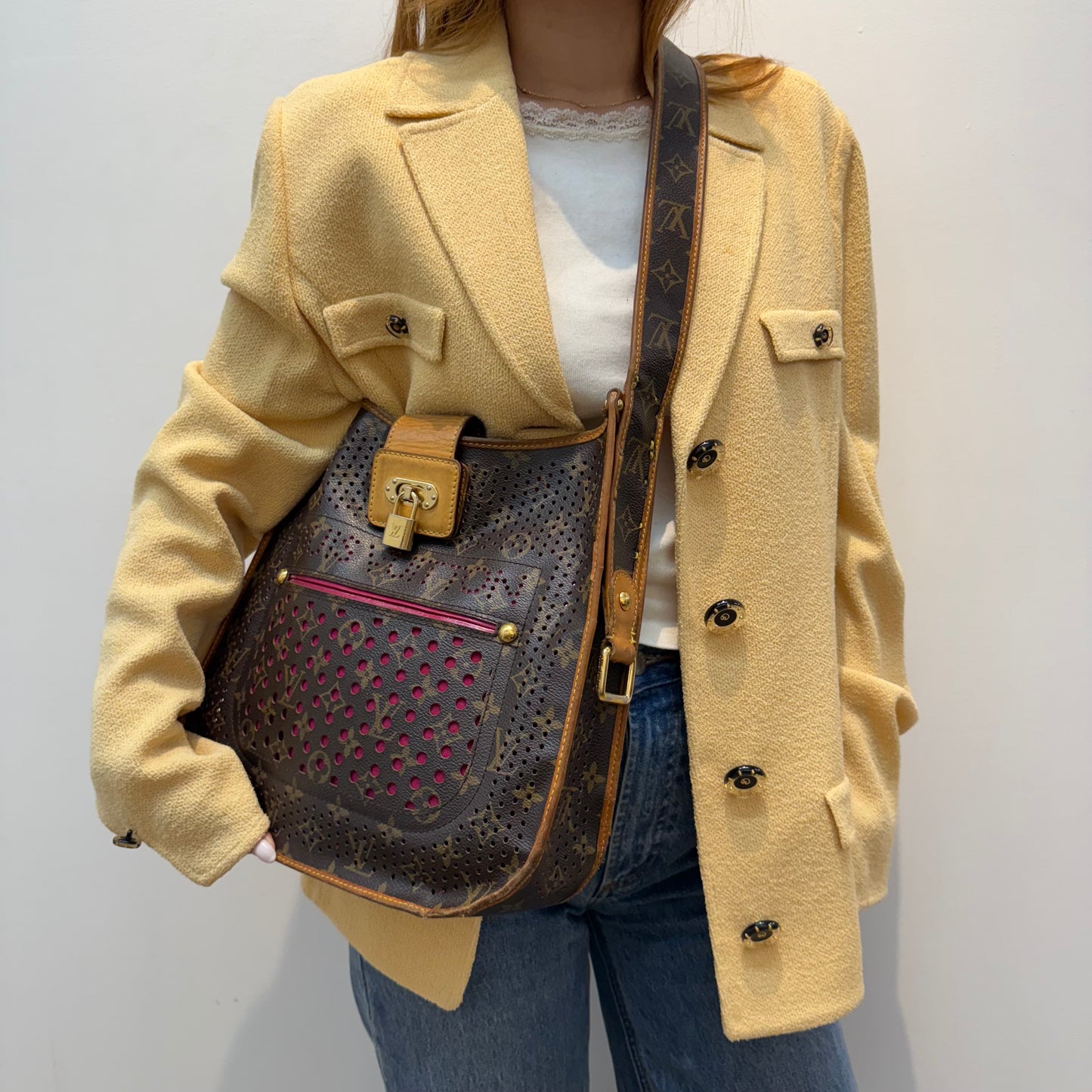 Louis Vuitton Ltd Edition Perforated Musette Crossbody Bag